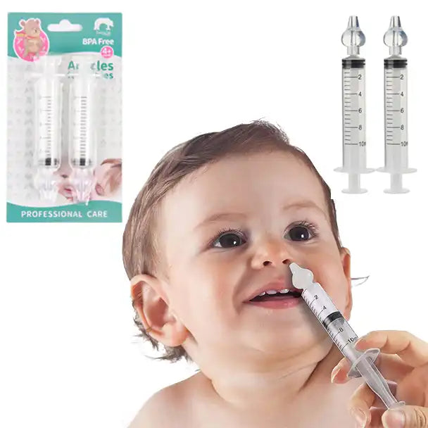 Portable Syringe Baby Nose Nasal Irrigator Spray Aspirato