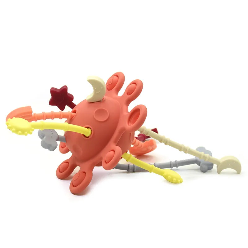 Silicone Pull String Interactive Toy: Endless fun, no strings attached!  #InteractivePlay