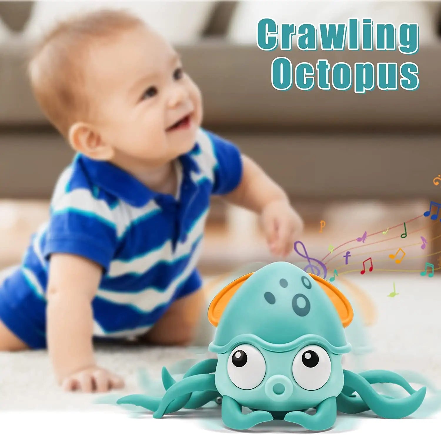 Baby Octopus Crawling Fun!  Order now for playtime joy!  #BabyToy